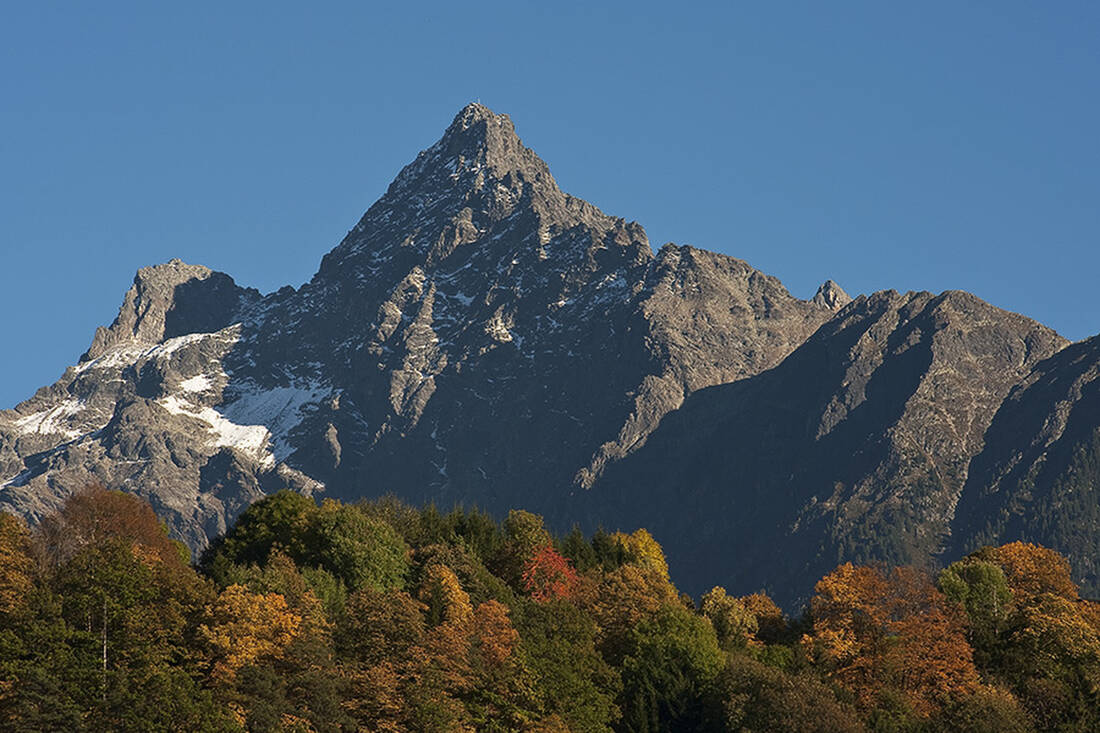 Acherkogel, the first three-thousander at the entrance of the Ötztal