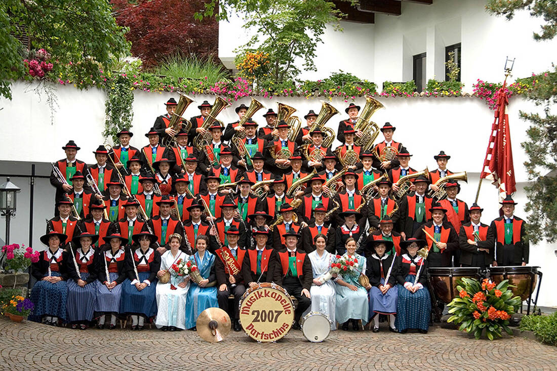 The Partschins Music Band is one of the oldest bands in South Tyrol. It was first mentioned in a document in 1818 and has about 60 active members today.