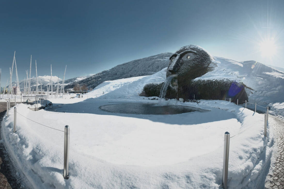 Giant in Winter - Swarovski Crystal Worlds