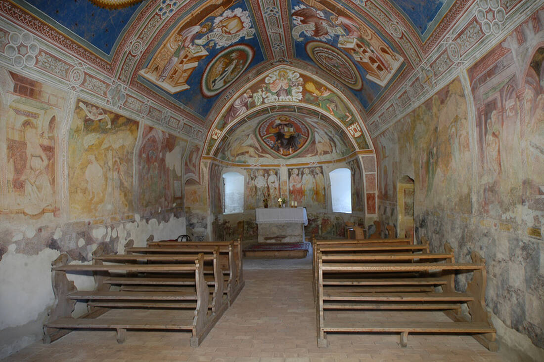 Interior view of St. Helena Church