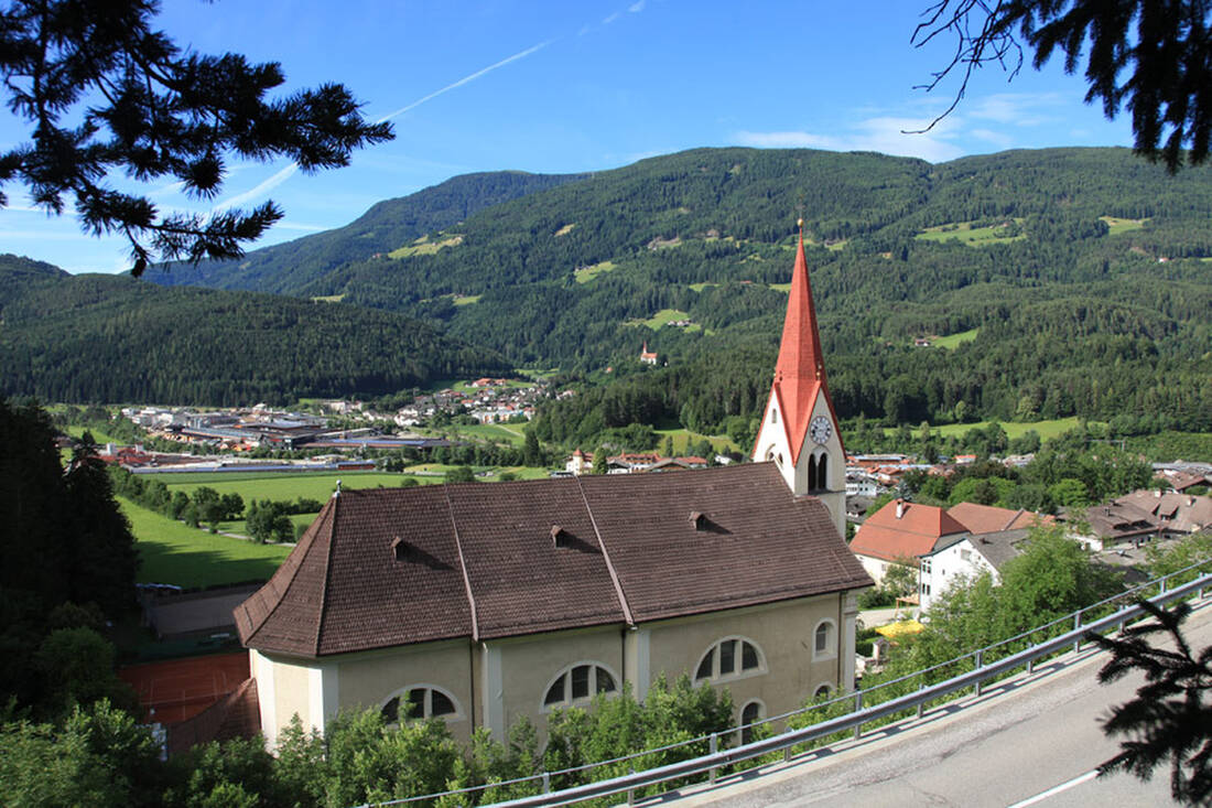 Church of Kiens with Ehrenburg