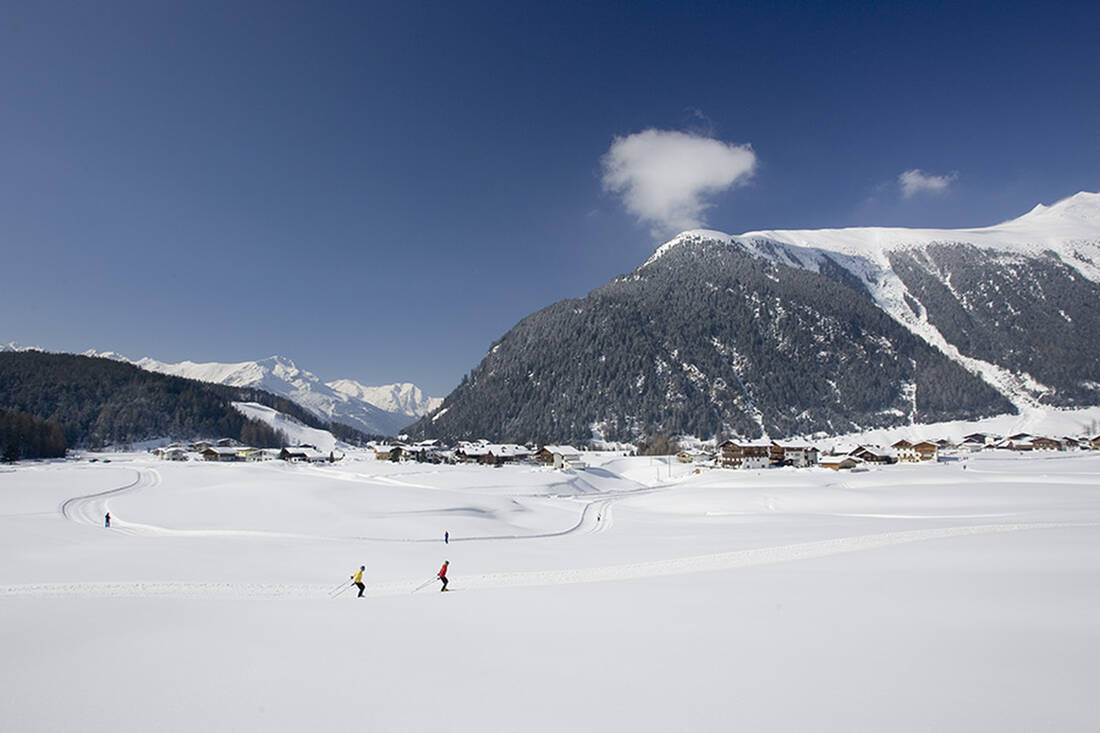 Cross-country skiers in Niederthai