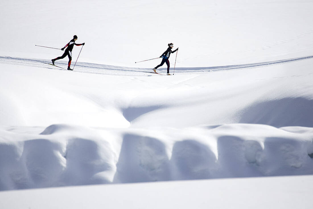 Cross-country skiing in the Ötztal