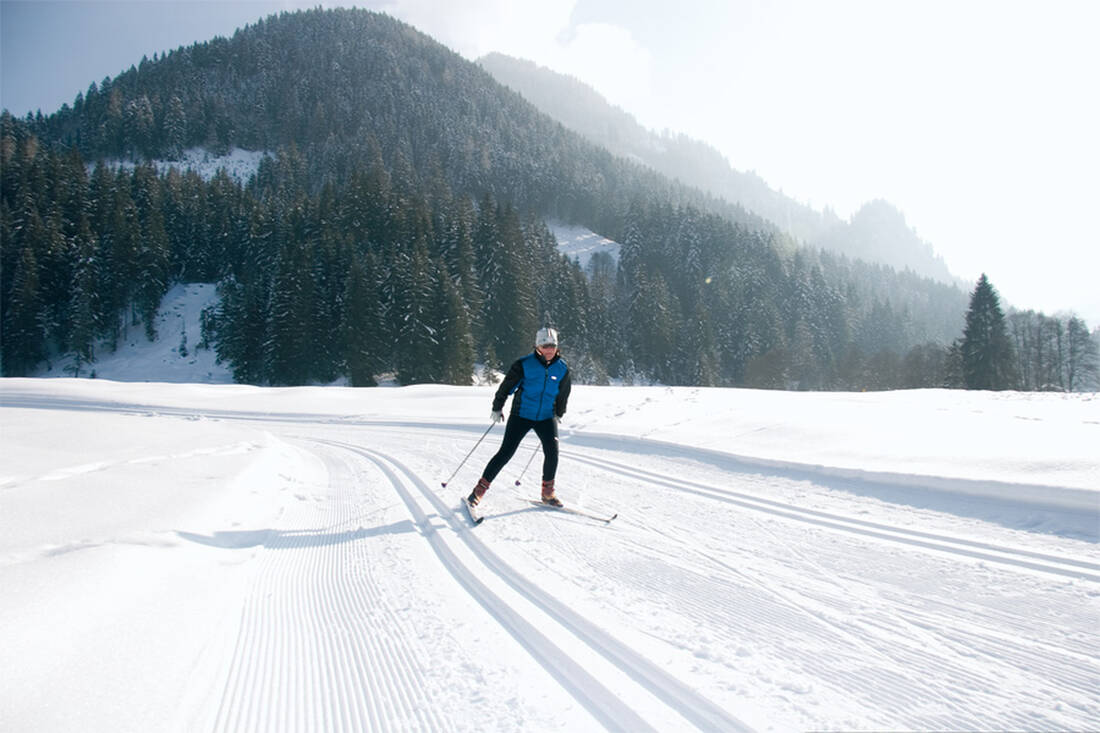 Cross-country ski track Aschau near Kirchberg