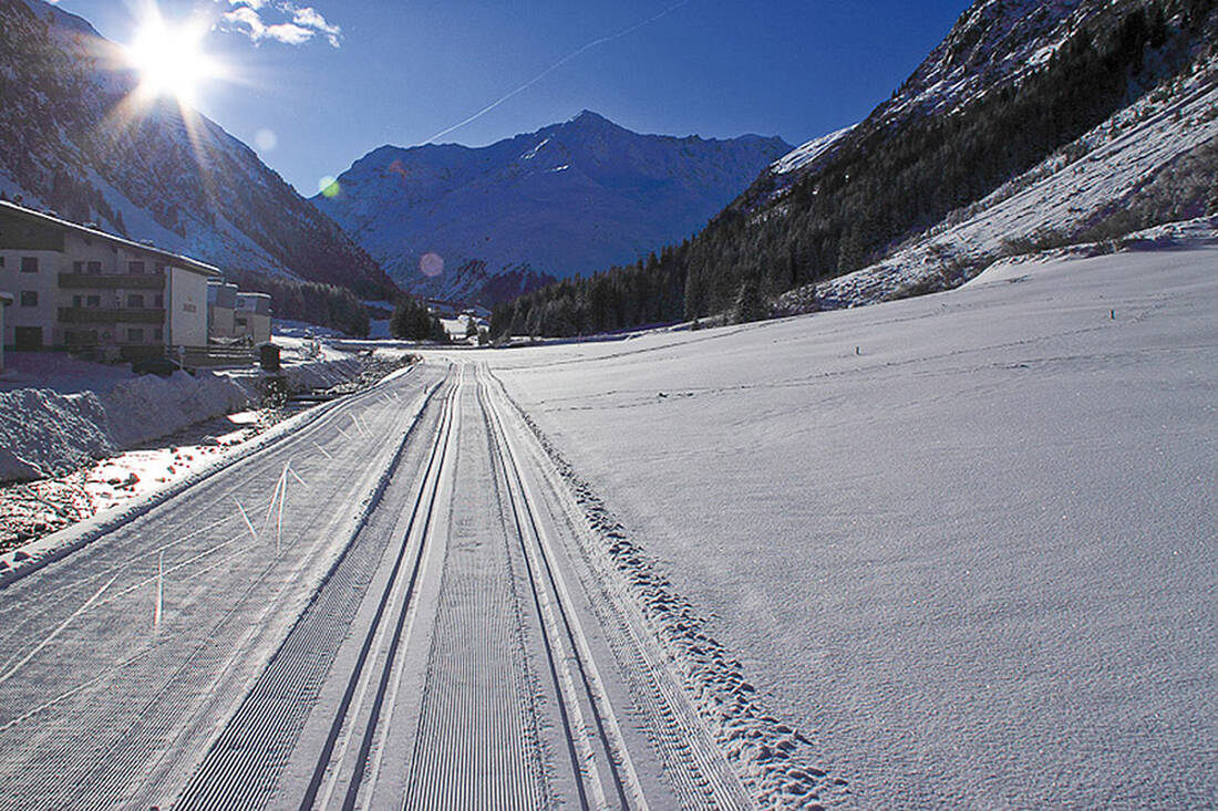 Cross-country ski trails in the Pitztal
