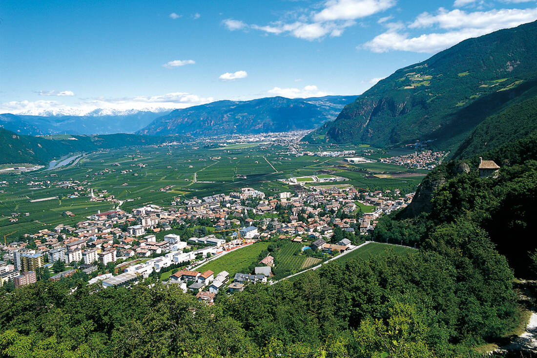 Laives with a view of Bolzano