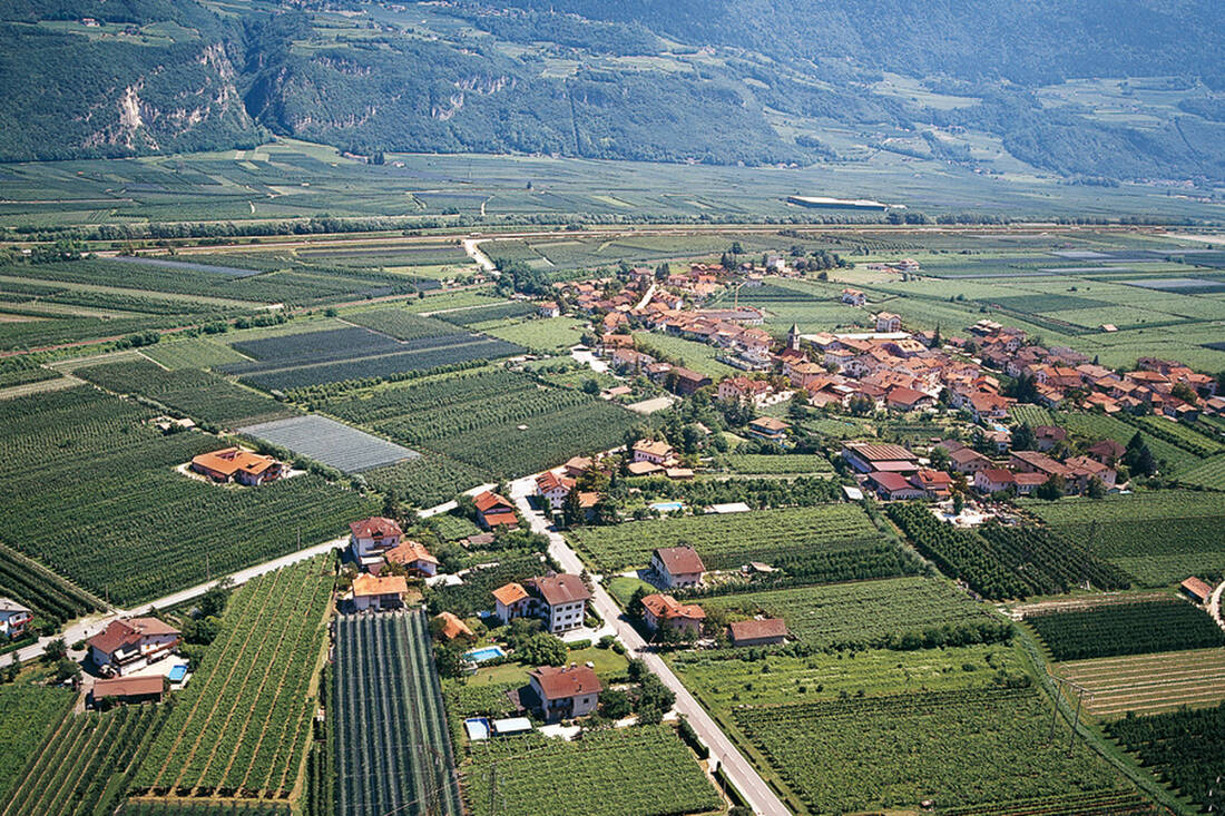 Aerial view of Cortina
