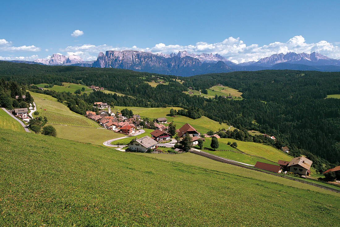 Oberinn with a view of the Dolomites