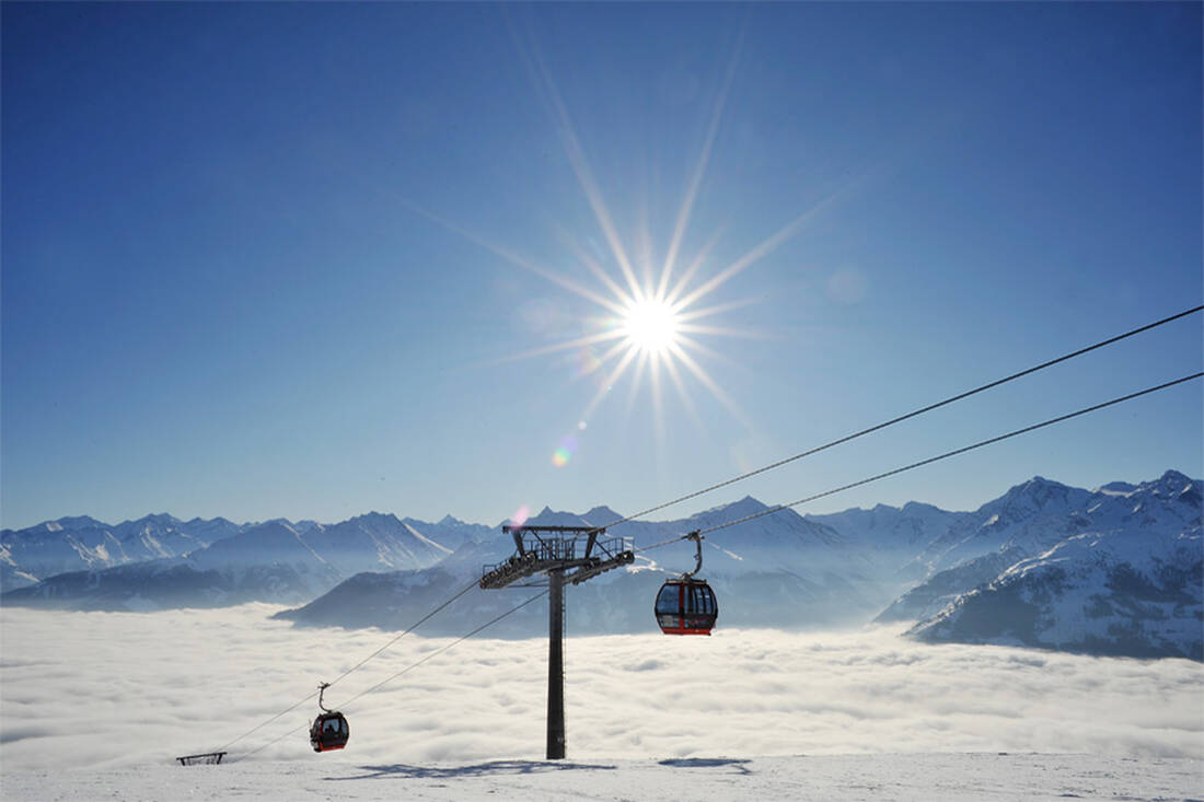 Panorama cable car Kitzbühel Alps