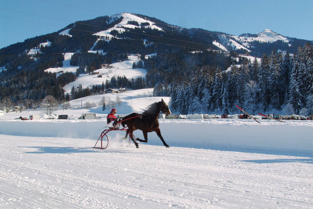 Horse racing on snow in Westendorf