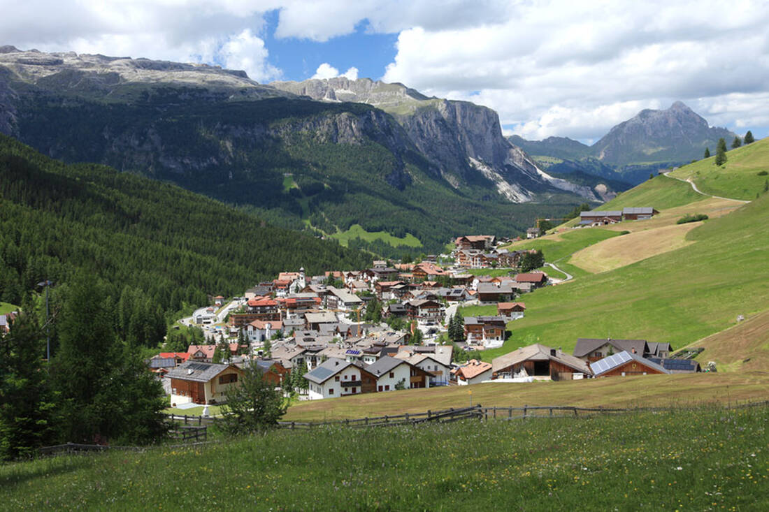 St. Kassian in the Gadertal with Peitlerkofel