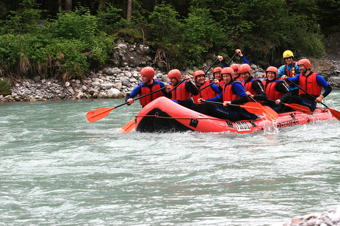 Whitewater adventure on the Lech