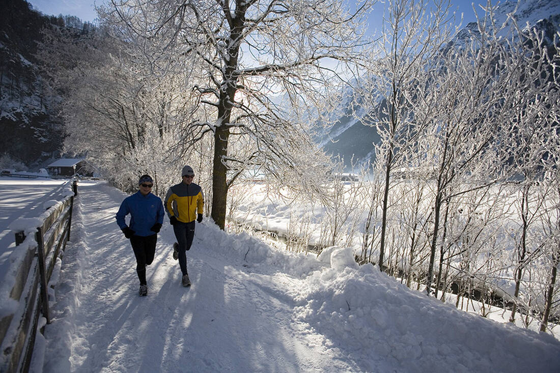 Winter running in the Ötztal