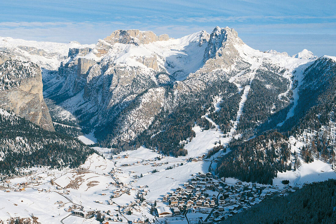 Selva di Val Gardena with Vallunga and Cir Peaks