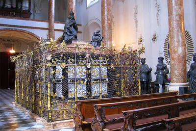 Tomb monument of Emperor Maximilian in the Court Church