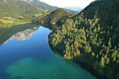 Hintersteinersee from above