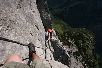 Climbing path in South Tyrol