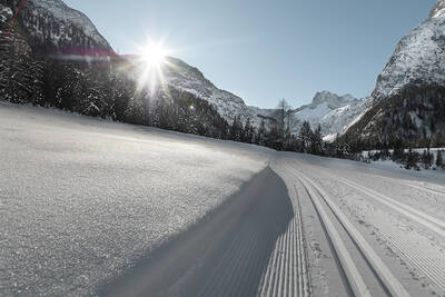 Cross-country ski track in the Achensee region