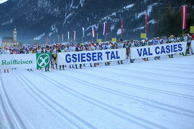 Start of the Gsieser Valley Race
